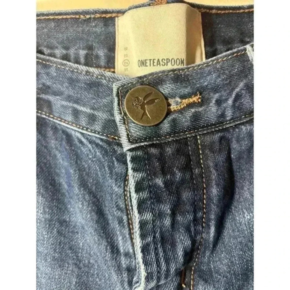 One Teaspoon Women 24 Awesome Baggies Low Waist Straight Leg Semi Fitted Jeans - Picture 6 of 12